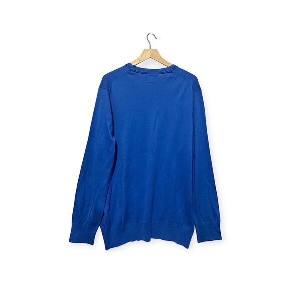 Banana Republic Luxury Blend V‑Neck Sweater XL Blue - Picture 2 of 8